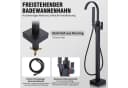 HOMELIVE Freistehende Badewannenarmatur Schwarz Matt Wasserfall Bild 5