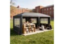 FIVMEN Gartenpavillon Partyzelt mit PVC-Fenstern und abnehmbaren Wänden Bild 2