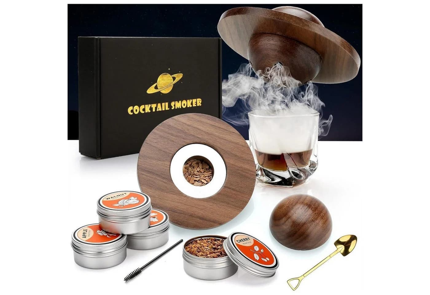 LuxusKollektion Cocktail Smoker Kit mit 4 Holzchips - Bild 2