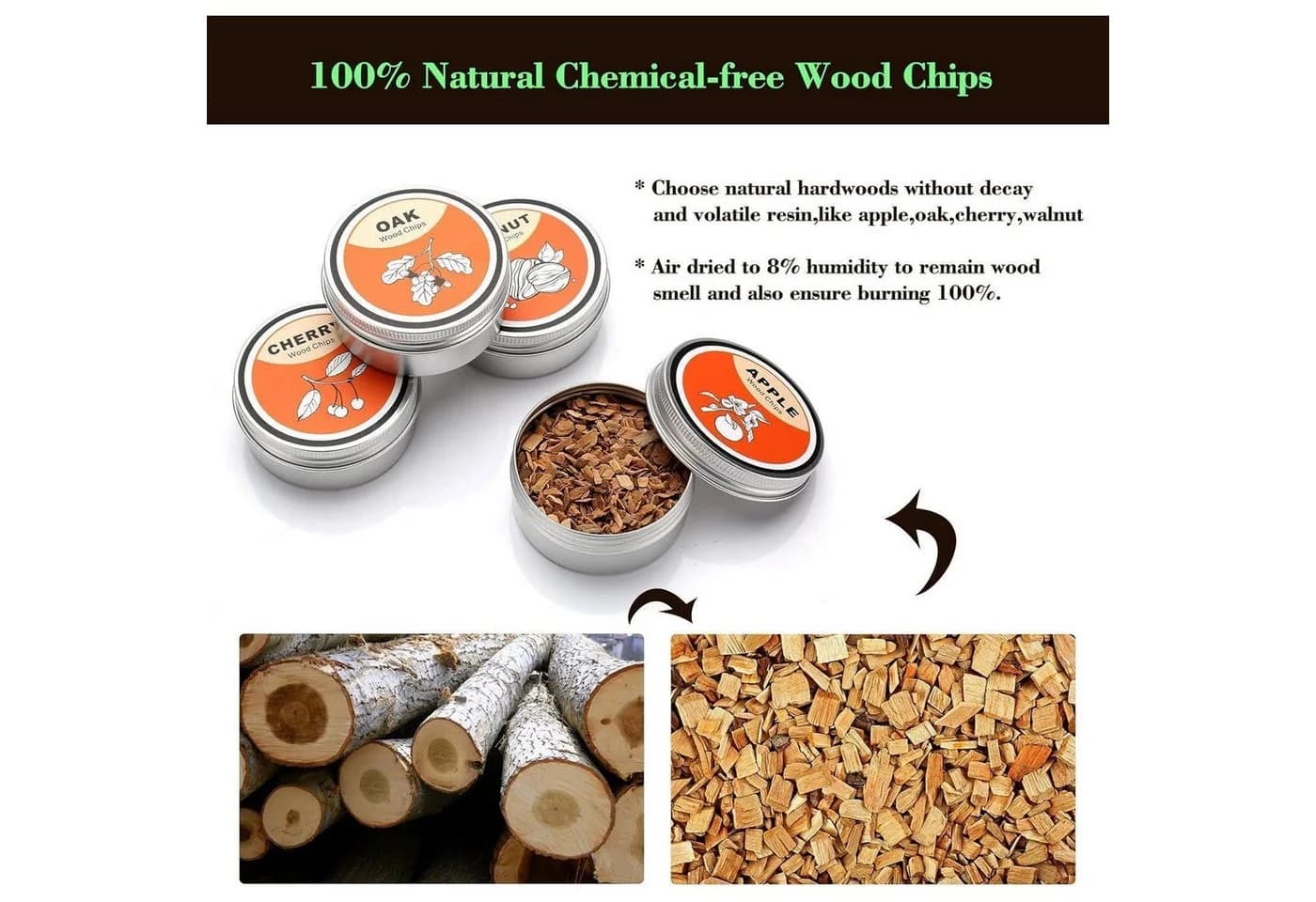 LuxusKollektion Cocktail Smoker Kit mit 4 Holzchips - Bild 4