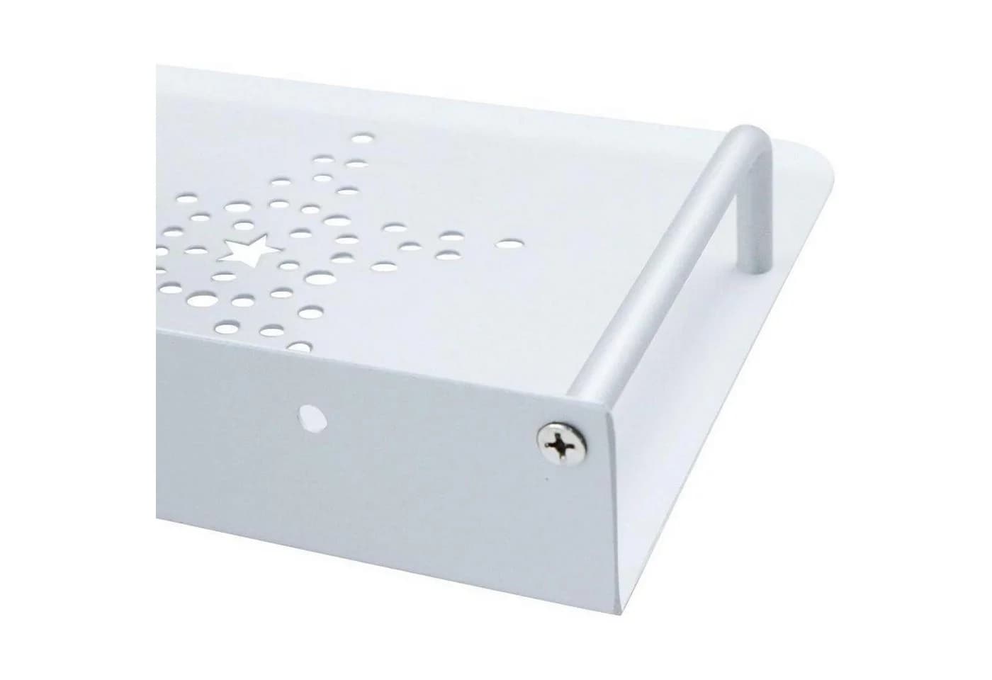 LuxusKollektion Wandregal Aluminium Router Tablett Silber - Bild 5