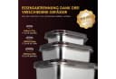 LuxusKollektion Lunchbox Frischhaltedosen Edelstahl 3er Set Bild 1