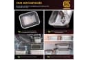 LuxusKollektion Lunchbox Frischhaltedosen Edelstahl 3er Set Bild 3