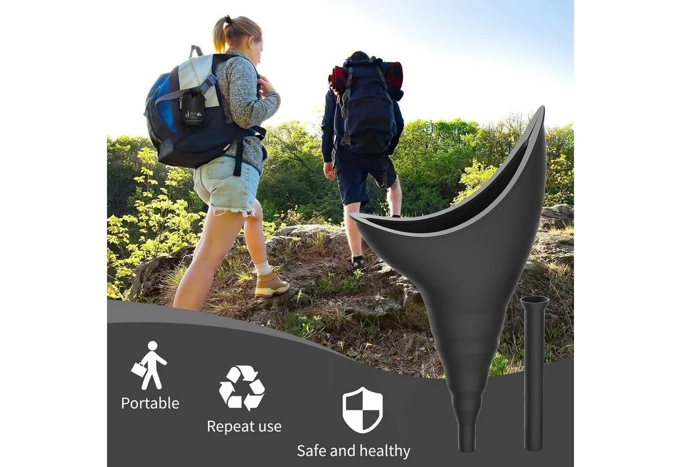 LuxusKollektion Urinella für Frauen Camping Wandern Zubehör, Wiederverwendbarer - Bild 5