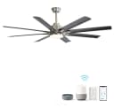 Rolipo Deckenventilator mit LED-Beleuchtung & App-Steuerung Schwarz/Silber Bild 2