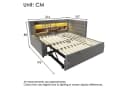 Ulife Daybett mit Ausziehbett Grau/Beige LED Stauraum Bild 1