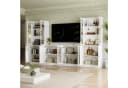 VOWNER TV-Schrank Set Weiß 280 cm mit Glastüren Bild 4