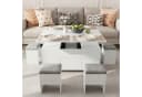 VOWNER Couchtisch mit klappbarer Tischplatte 4-in-1 Multifunktions Wohnzimmertisch Bild 3