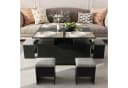 VOWNER Couchtisch mit klappbarer Tischplatte – 4-in-1 Multifunktions Wohnzimmertisch Bild 2