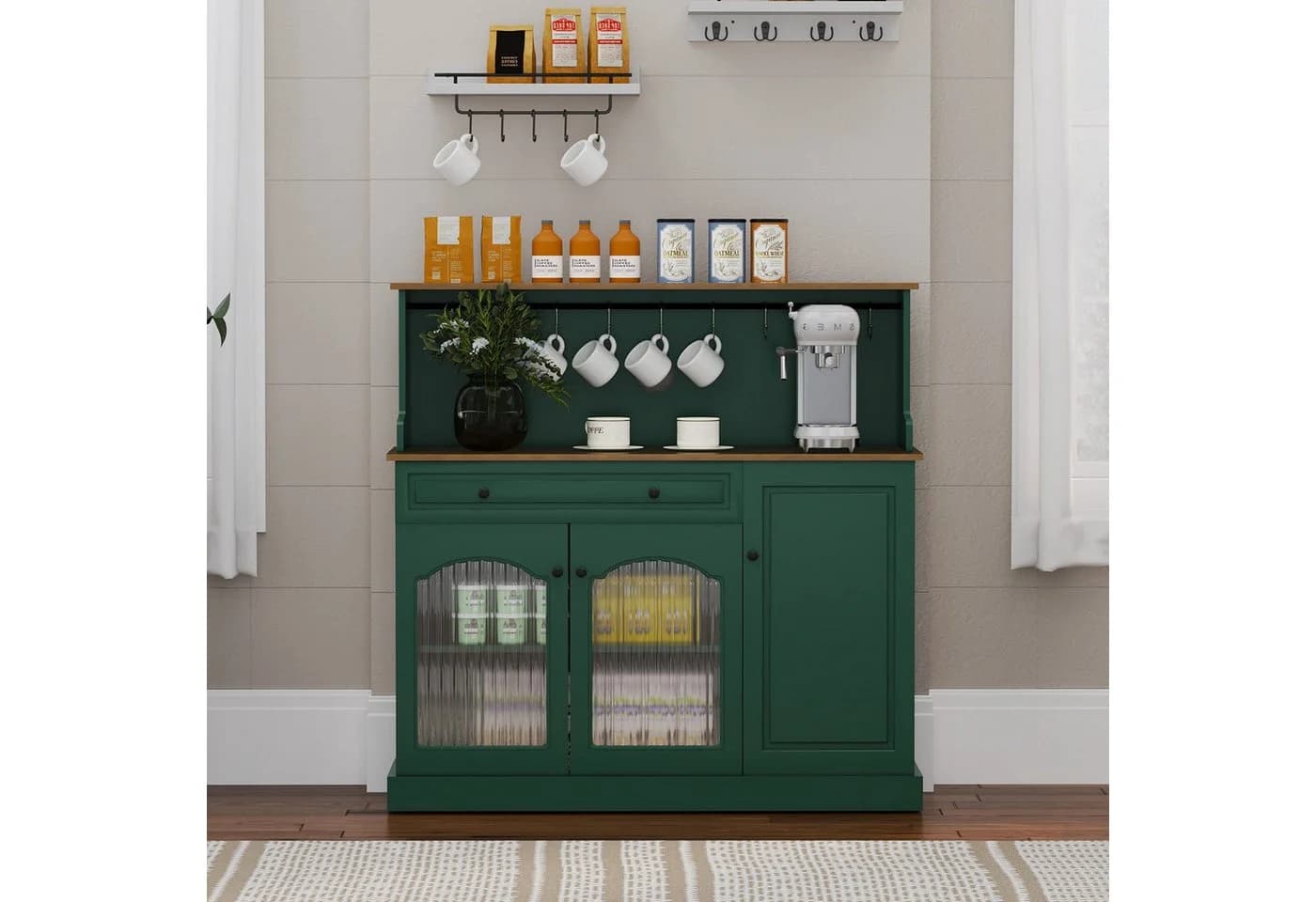 HOLTICO Sideboard Küchenschrank Grün mit Arbeitsplatte - Bild 2