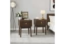 Wildhome Nachttisch Walnuss mit Schublade Modern Bild 2