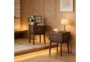 Wildhome Nachttisch Walnuss mit Schublade Modern Bild 4