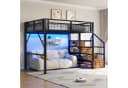 Ulife Hochbett mit LED-Lichtleiste und Stauraum-Treppe Bild 2
