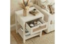 VOWNER Nachttisch Set 2er Landhausstil Rattan Schublade Bild 5