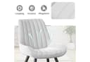 HawthyHome Esszimmerstuhl 2er-Set Schwarz Beige Grau Braun Bild 3