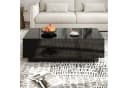 Ulife Couchtisch Moderner Schwarz Hochglanz mit Schubladen Bild 4