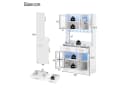 Ulife Küchenbuffet mit LED, Steckdose & 6 Türen Weiß Bild 1