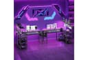 YOUDENOVA Gamingtisch L-Form Schwarz mit LED & Steckdose Bild 2