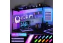 YOUDENOVA Gamingtisch L-Form Schwarz mit LED & Steckdose Bild 5
