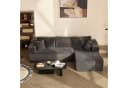 LITBIRD Modulares Ecksofa Grau mit Schlaffunktion Bild 2