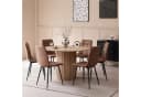 GrandCA HOME Runder Esstisch Modern Braun MDF Bild 1