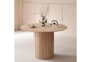 GrandCA HOME Runder Esstisch Modern Braun MDF Bild 2