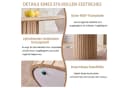 GrandCA HOME Runder Esstisch Modern Braun MDF Bild 4