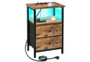 AMHANCIBLE Nachttisch mit LED, USB & Steckdosen Bild 3