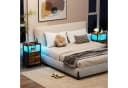 AMHANCIBLE Nachttisch mit LED, USB & Steckdosen Bild 5