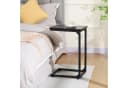 AMHANCIBLE Beistelltisch 2er Set Schwarz/Braun C-förmig Bild 4