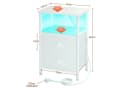 AMHANCIBLE Nachttisch 2er-Set mit Ladestation & LED-Beleuchtung Bild 1