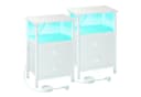 AMHANCIBLE Nachttisch 2er-Set mit Ladestation & LED-Beleuchtung Bild 3