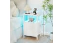 AMHANCIBLE Nachttisch 2er-Set mit Ladestation & LED-Beleuchtung Bild 5