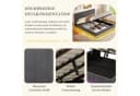 TavilaEcon Boxspringbett Grau mit LED-Beleuchtung und USB-C Bild 5