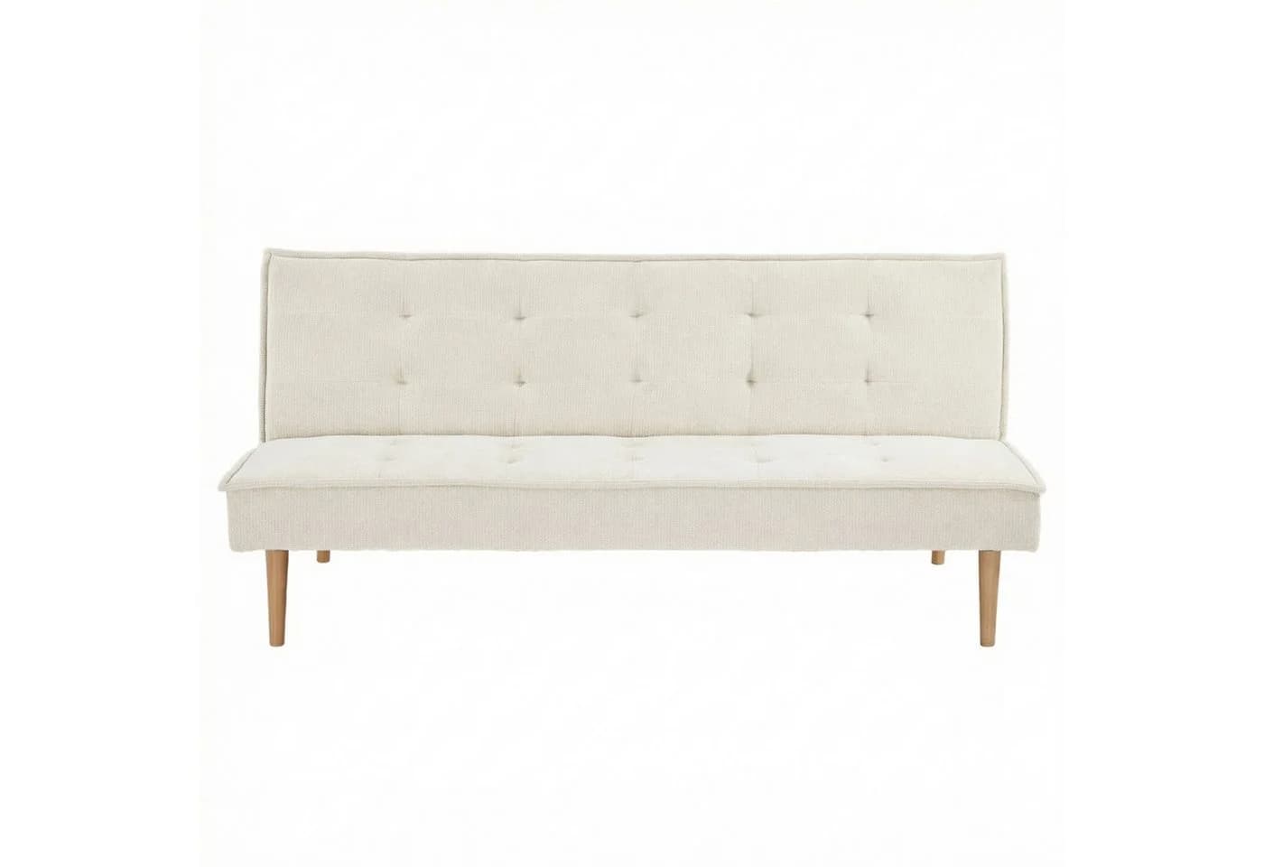 SteeLong Schlafsofa 3-Sitzer Grau Skandinavisches Design mit Kiefernholzrahmen - Bild 3