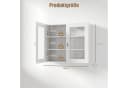 radelldar Hängeschrank mit 2 Glastüren Weiß Bild 1