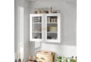 radelldar Hängeschrank mit 2 Glastüren Weiß Bild 2