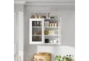radelldar Hängeschrank mit 2 Glastüren Weiß Bild 3