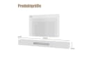 radelldar TV-Schrank Lowboard 200cm Weiß Hochglanz LED Bild 1