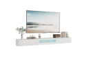radelldar TV-Schrank Lowboard 200cm Weiß Hochglanz LED Bild 3