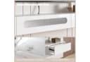 radelldar TV-Schrank Lowboard 200cm Weiß Hochglanz LED Bild 4