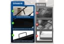 TavilaEcon Boxspringbett mit USB-C und Stauraum grau Bild 4