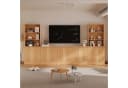 VOWNER TV-Schrank Set 4-tlg. Holzfarbe Glas Bild 2
