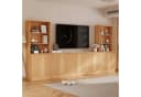 VOWNER TV-Schrank Set 4-tlg. Holzfarbe Glas Bild 3