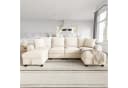 Ulife Ecksofa U-Form Beige Grau Chenille Stauraum Bild 2