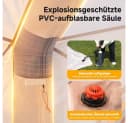 Meulbaty Aufblasbares Zelt Camping Pavillon Beige mit Luftpumpe Bild 5