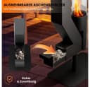 Meulbaty Feuerstelle Feuerrohr 157cm Edelstahl Feuersäule Pelletfackel Bild 5
