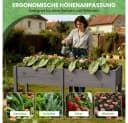 Meulbaty Hochbeet aus massivem Kiefernholz grau Bild 3