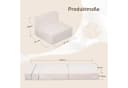Meulbaty Klappmatratze 15,2 cm Cord Beige Dreifach Klappbar Bild 1