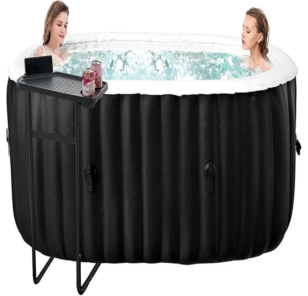 Meulbaty Aufblasbarer Whirlpool für 2 Personen mit 90 Massagedüsen - Bild 2